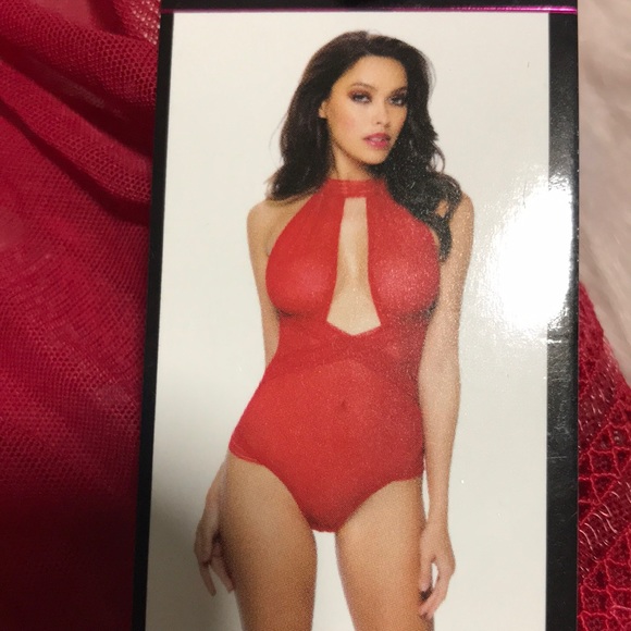 Frederick's of Hollywood Other - Fredericks Of Hollywood RED Lingerie Teddy Sz O/S NEW!